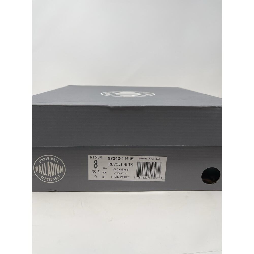 Palladium Shoe‎ Women's 8M Revolt TX HI Star White/Black 97242-116-M Retail $170 - Picture 8 of 8